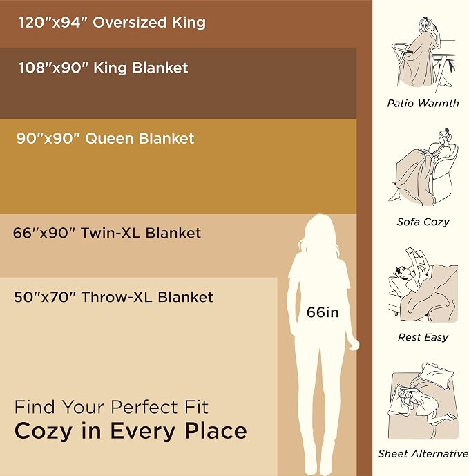 Bedsure 100% Cotton Blanket Full Size - Image 6