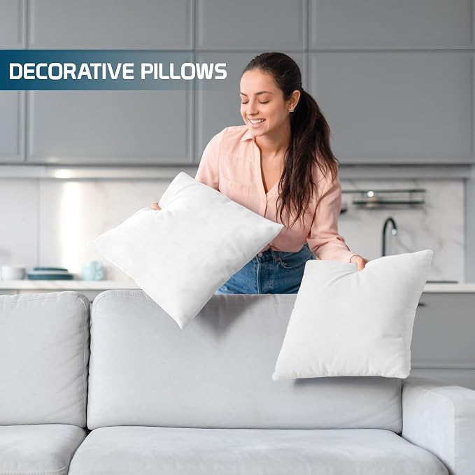 Utopia Bedding Throw Pillows – 17 x 17 Inches Down Alternative Pillows - Image 3