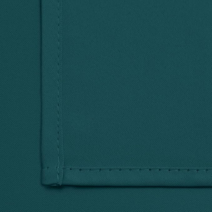 Yakamok Room Darkening Curtains 52x84 inch Length Dark Teal-Living Room | 2 - Image 5