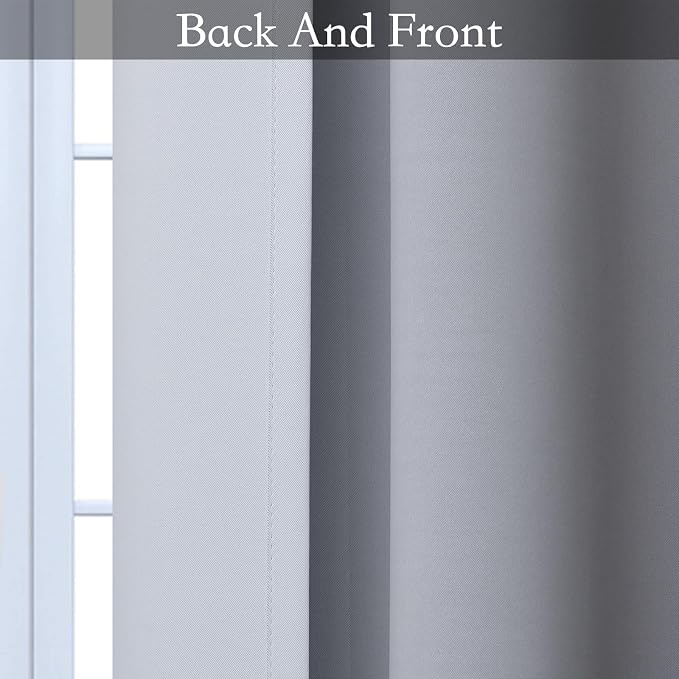 SimpleHome Ombre Room Darkening Curtains 45 inches Length - Image 5