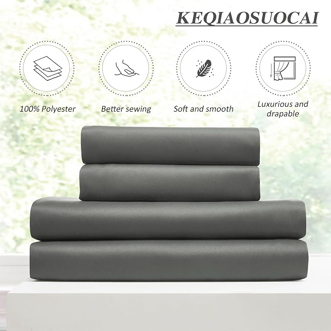 Grey Pinch Pleat Curtains & Drapes 132 Inches Long 2 Panels Set, Privacy - Image 5