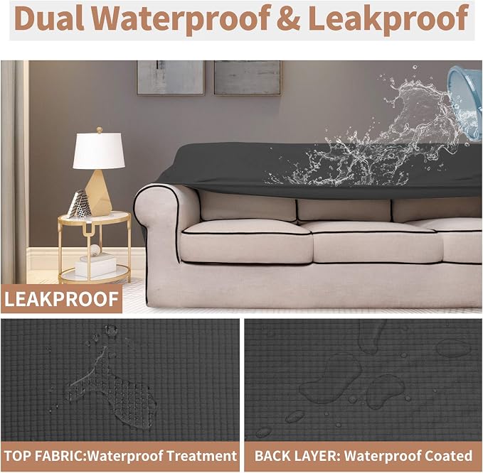 Easy-Going 100% Waterproof Oversized Loveseat Cover, Couch Cover - Image 3