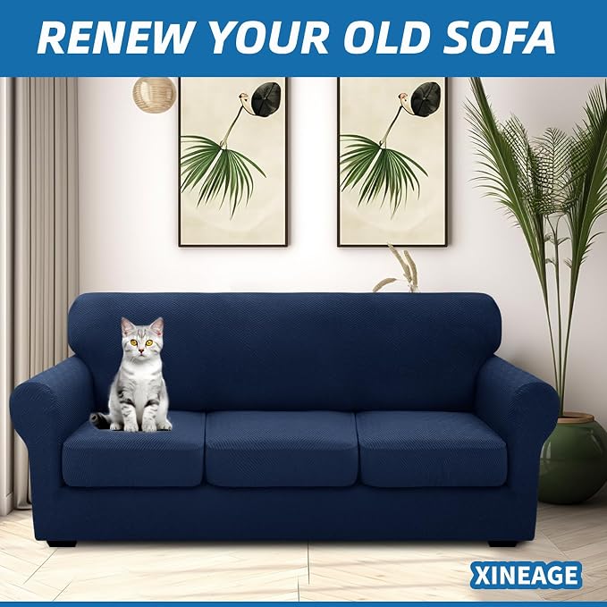 XINEAGE 2026 New 4 Pieces Extra Large Couch Covers - Image 4