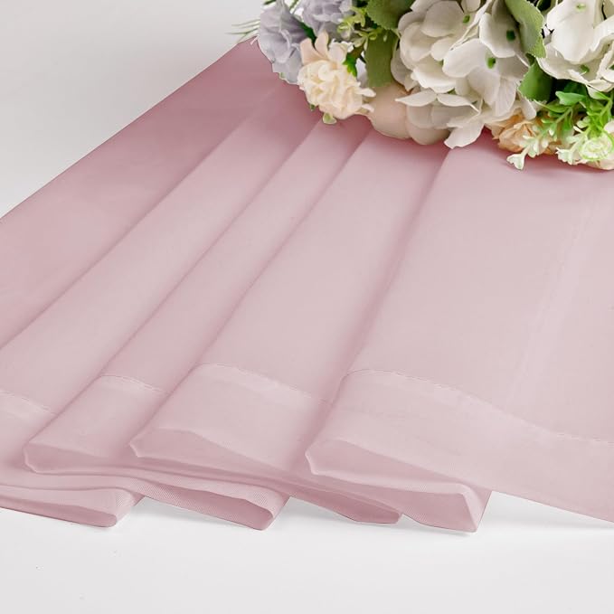 Chyhomenyc Sheer Curtains 24 Inch Length, Small Window Curtains - Image 8