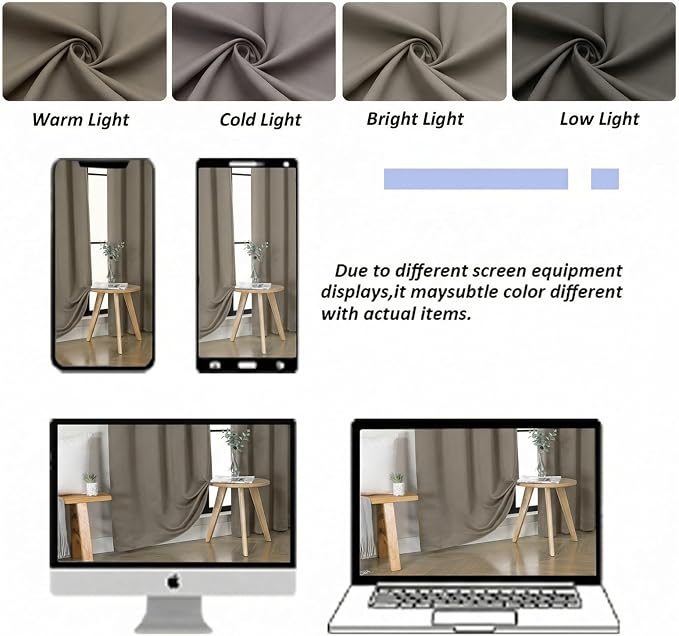 Simplebrand Latte Blackout Curtains - Image 8