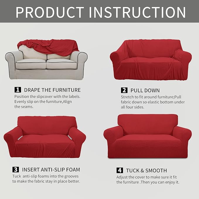 Easy-Going Stretch Chair Sofa Slipcover 1-Piece Couch Sofa Cover Furniture - Image 6