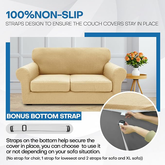 XINEAGE 2026 New 3 Pieces Couch Covers - Image 5