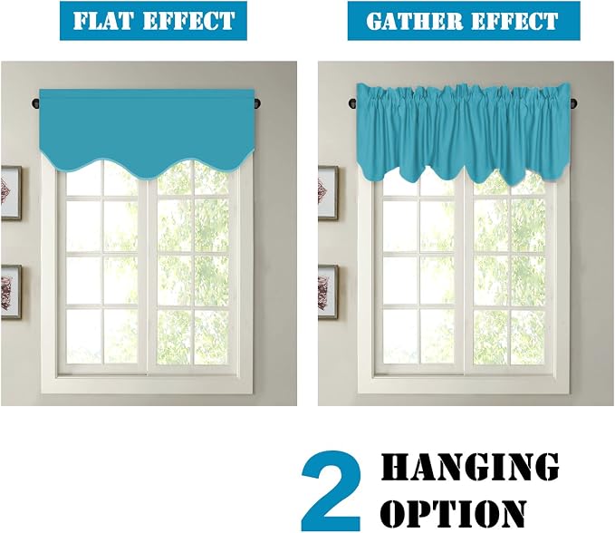 H.VERSAILTEX 4 Panels Blackout Curtain Valances - Image 5