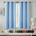 MIULEE Blackout Curtains for Bedroom 2 Panels 40 x 54 Inch Long Sky Blue | by MIULEE