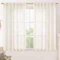 Light Filtering Linen Curtains 54 inches Long by LAMIT