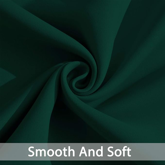 Yakamok Dark Green Blackout Curtains - Image 4