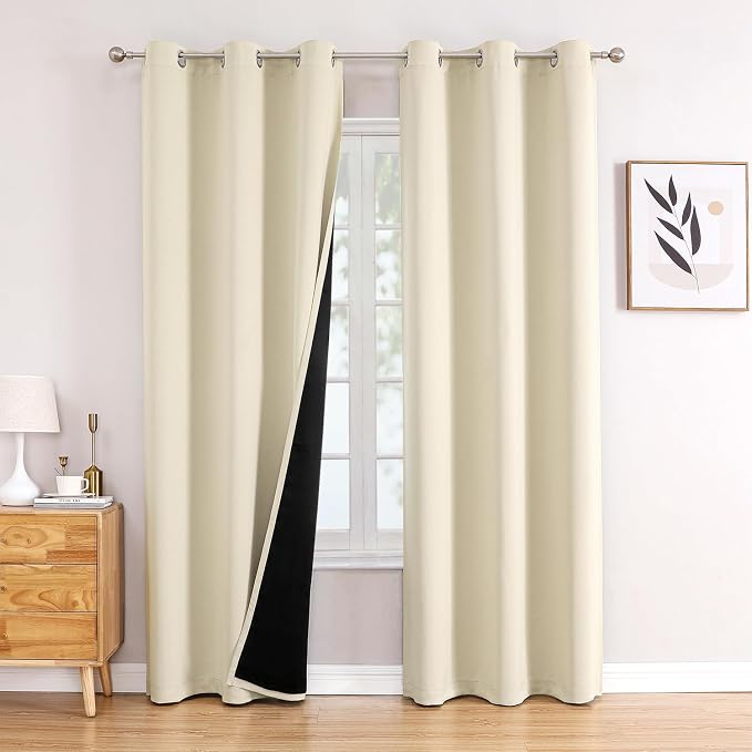 ChrisDowa 100% Blackout Curtains 84 inch Long by ChrisDowa