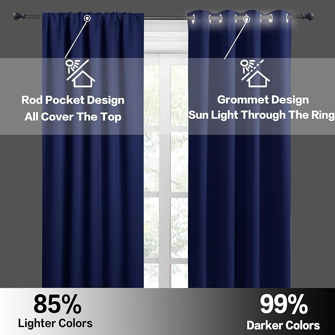 RYB HOME RV Curtains for Camper Windows, Mini Small Thermal Insulated Sunlight - Image 6
