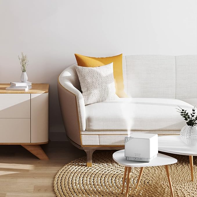 ASAKUKI 700 ml Premium Essential Oil Diffuser, 5 in 1 Ultrasonic Aromatherapy Fragrant Oil Vaporizer Humidifier, Timer and Auto-Off Safety Switch, 7 LED Light Colors