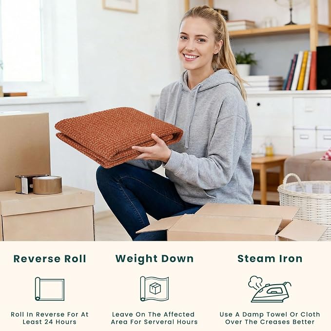 KOZYFLY Woven 2x5 Entry Runner Rug, Washable Runners - Image 5