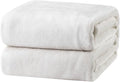 Bedsure GentleSoft Fleece Blanket Twin Size White by Unknown