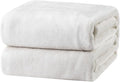 Bedsure GentleSoft Fleece Blankets King Size White by Unknown