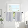 Pony Dance Short Drapes for Kinchen, Half Drapes for Bathroom Window, Privacy by PONYDANCE