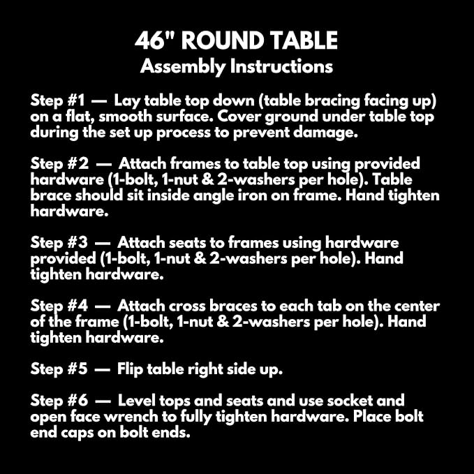 Heavy-Duty Portable Outdoor Picnic Table with Umbrella Hole, Expanded Metal Commercial-Grade Patio Dining Furniture Made in America (46" Round Top, Light Blue)
