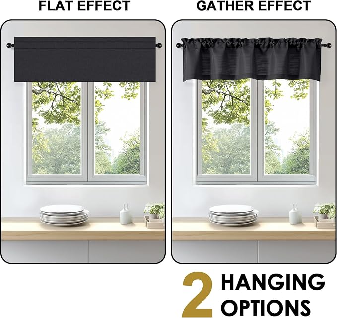 OWENIE Bob 1 PCS Black Valances - Image 5