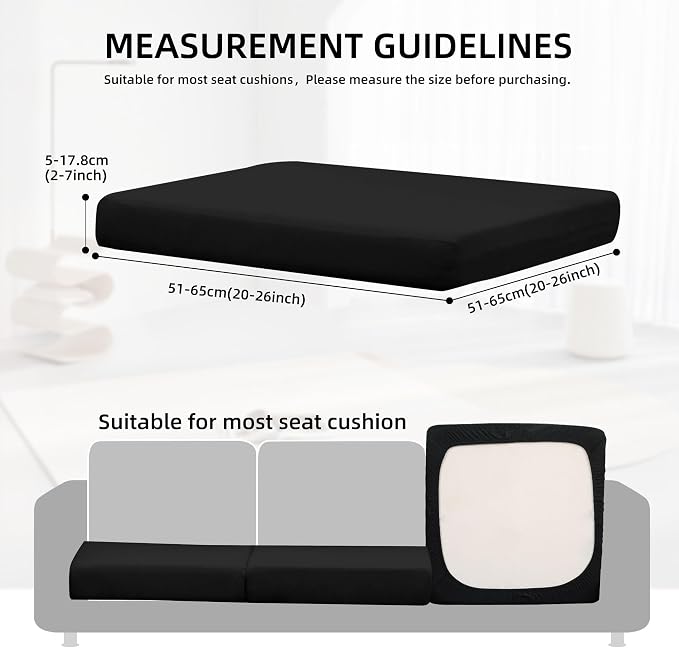 14Pcs Outdoor Cushion Covers, Patio Cushion Covers, Stretch Elastic Slipcovers - Image 2
