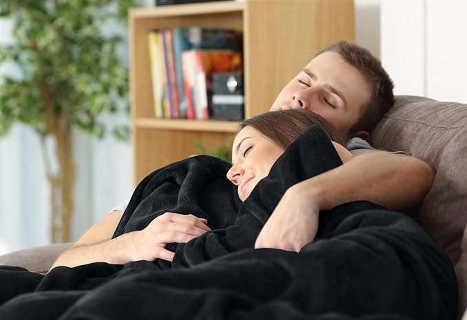 Utopia Bedding Ultra Soft Fleece Bed Blanket Queen Size Black | Microfiber - Image 7