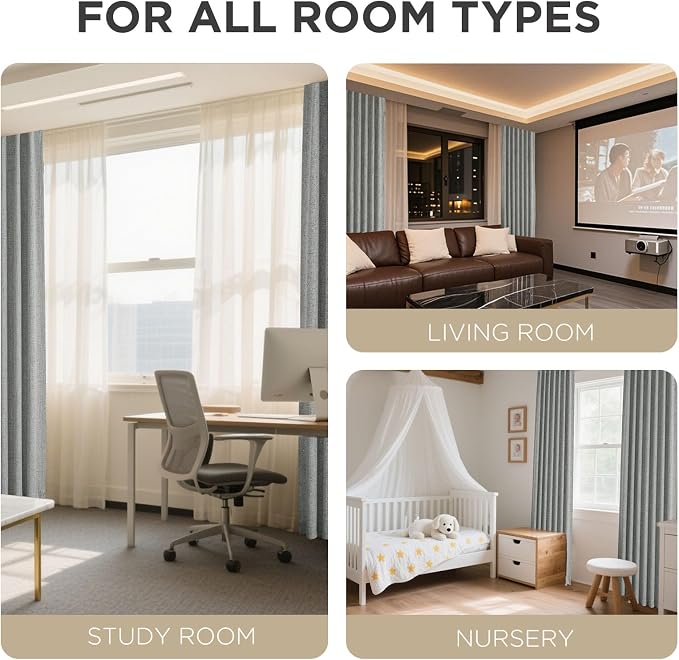 Joydeco Blackout Curtains for Bedroom - Image 8