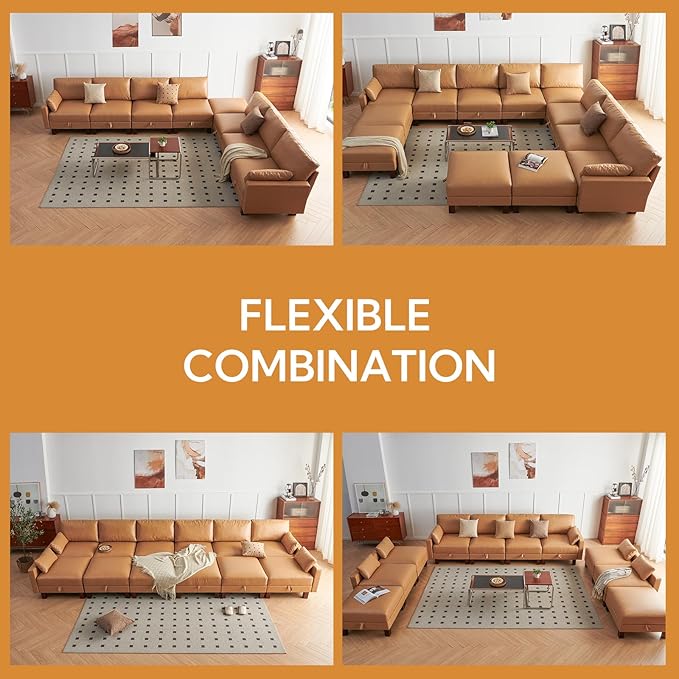 Faux Leather Modular Sofa, Module B