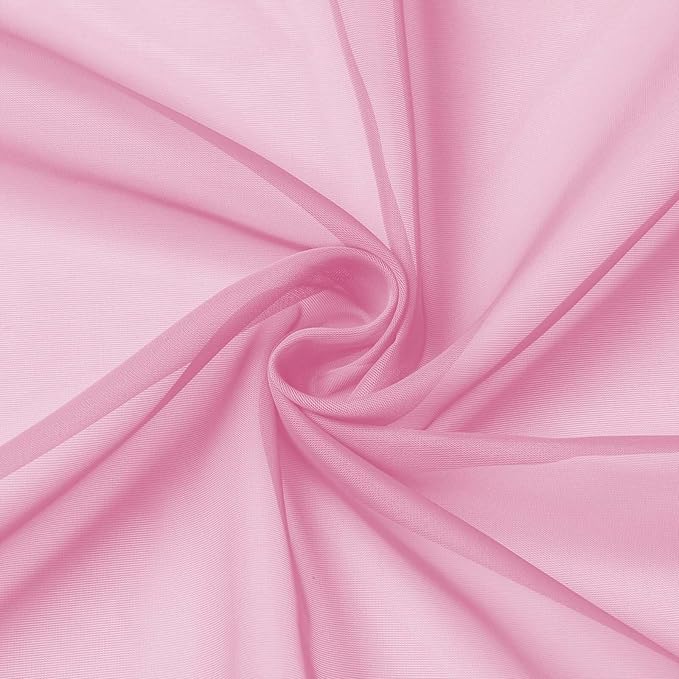 Pink Valances for Windows, Modern Solid Mini Small Window Curtains for Cafe - Image 9