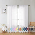Aiyufeng Sheer Voile Window Treatment Rod Pocket Curtain Panels by Aiyufeng