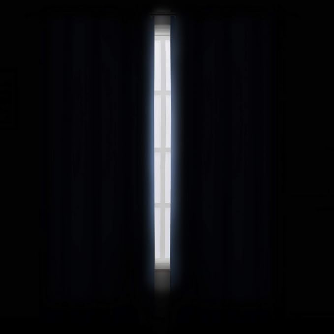 Sky Blue Thermal Blackout Curtains/52 x 95 Inch/Set of 2 Panels Room Darkening - Image 3