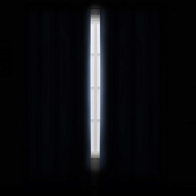 Sky Blue Thermal Blackout Curtains/52 x 108 Inch/Set of 2 Panels Room Darkening - Image 3