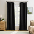 Pinch Pleated Blackout Curtains 90 Inch Long 2 Panels by KEQIAOSUOCAI