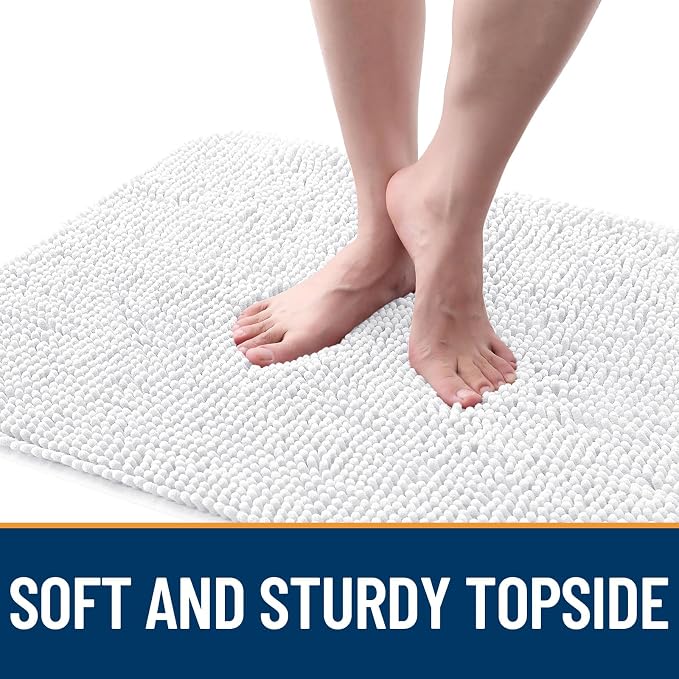 OLANLY Dog Door Mat for Muddy Paws 59x24, Super Absorbent Chenille Mud Mat | - Image 4