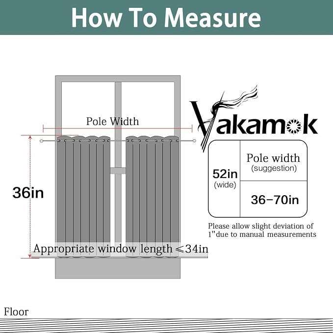 Yakamok Burnt Orange Room Darkening Window Curtains 52x36 Inch - Image 7