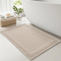 RESARE Waffle Bath Mat for Bathroom Non Slip Bathroom Rugs 24x36 Pale Beige | by Resare