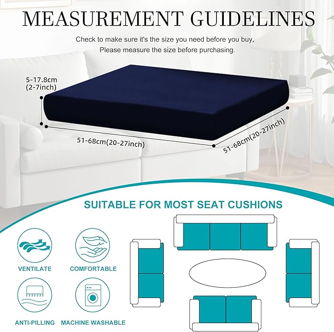 14Pcs Stretch Patio Cushion Covers, Outdoor Couch Covers Replacement, Outdoor - Image 2
