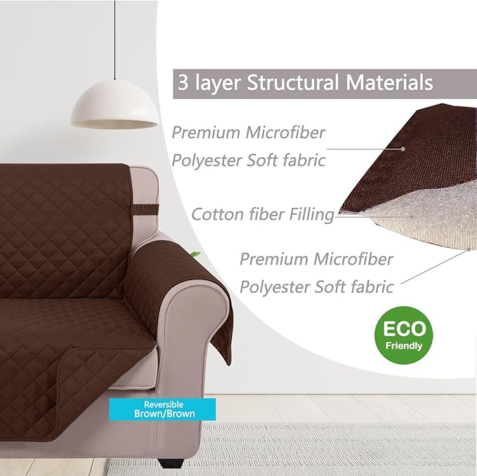 U-NICE HOME 4 Seater Sofa Cover 91 Inch Large Couch Covers - Image 4