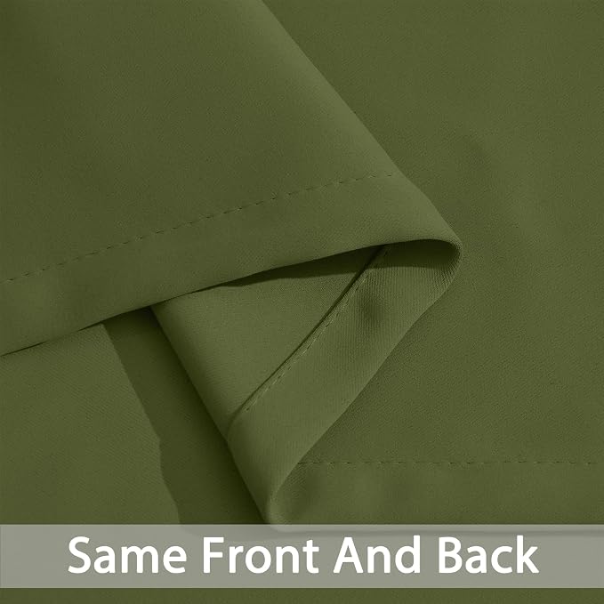Yakamok Olive Green Blackout Curtains - Image 4