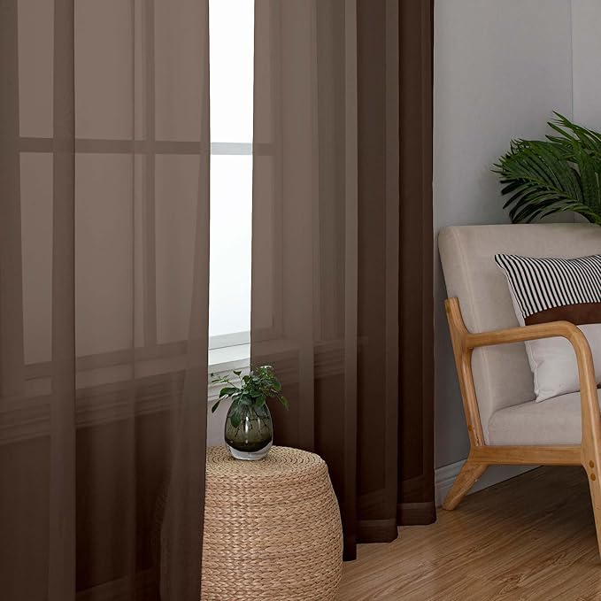 OWENIE Sheer Curtains 54 inches Long - Image 7