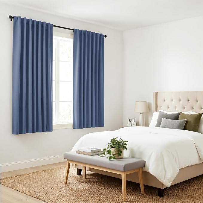 PONY DANCE Blackout Curtains Thermal Insulated Window Treatment Panels Room - Image 8