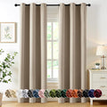 MIULEE Taupe Blackout Curtains for Bedroom Living Room 84 Inches Long 2 Panels by MIULEE