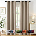 MIULEE Taupe Blackout Curtains for Bedroom Living Room 72 Inches Long 2 Panels by MIULEE