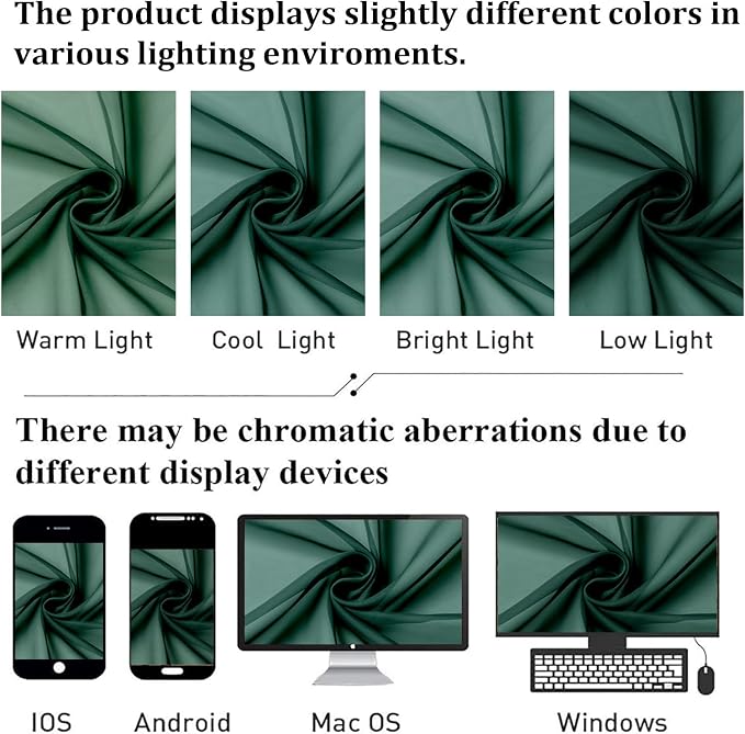 Lecloud Hunter Green Sheer Curtains 78 Inches Long 2 Panels, Airy Voile Solid - Image 8