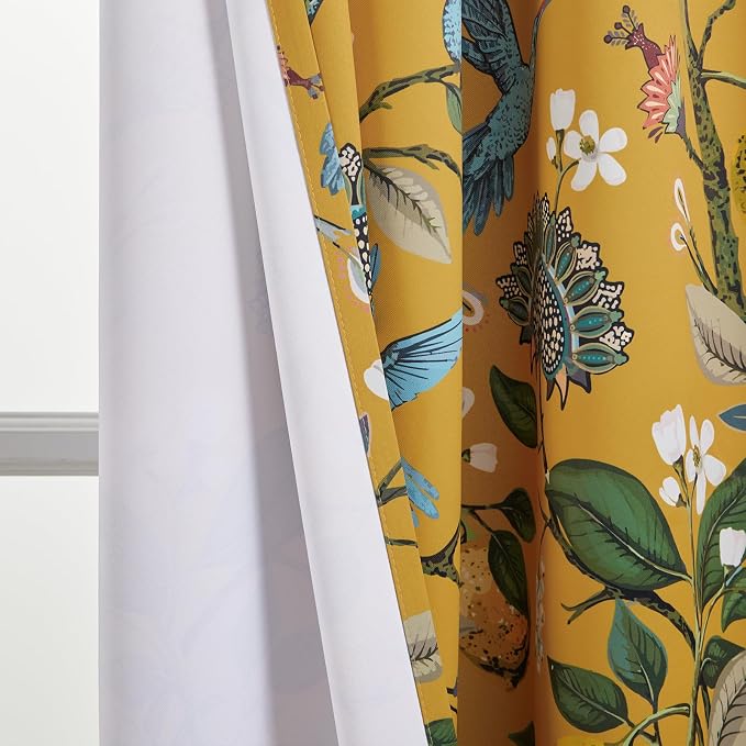 Topfinel 90 Inches Long Curtains & Drapes 2 Panels, Unique Nature Luxury - Image 9