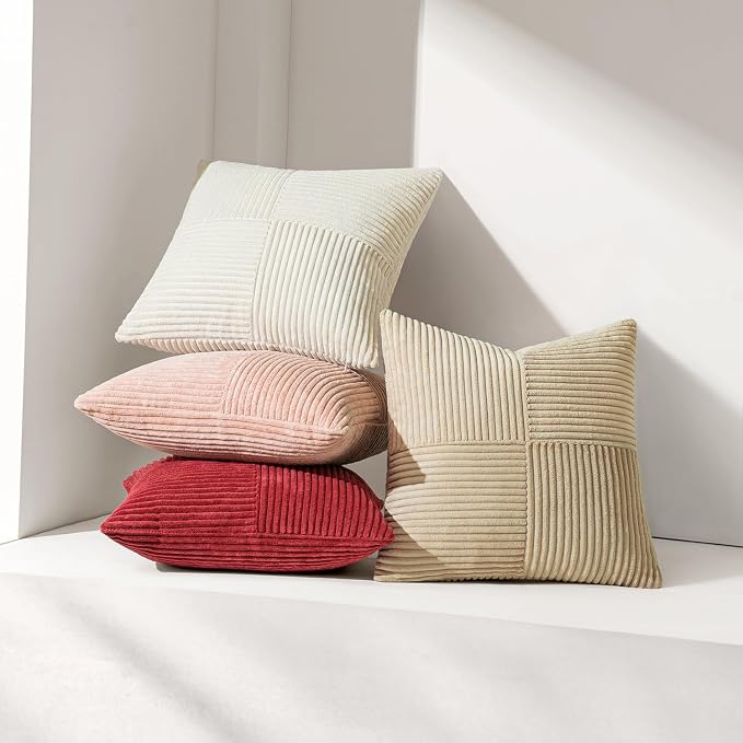 MIULEE Beige Decorative Lumbar Throw Pillow Covers 14x22 Inch - Image 5