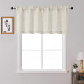 OWENIE Natural Valances for Windows 1 Pcs 22 Inch Length, Light Filtering by OWENIE