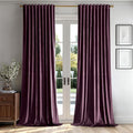 MIULEE Dark Purple Velvet Curtains 96 inches by MIULEE