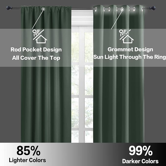 RYB HOME Large Blackout Curtains - Image 6