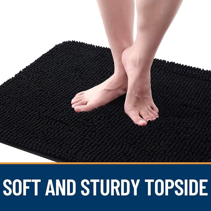 OLANLY Dog Door Mat for Muddy Paws 50x30, Super Absorbent Chenille Mud Mat | - Image 4